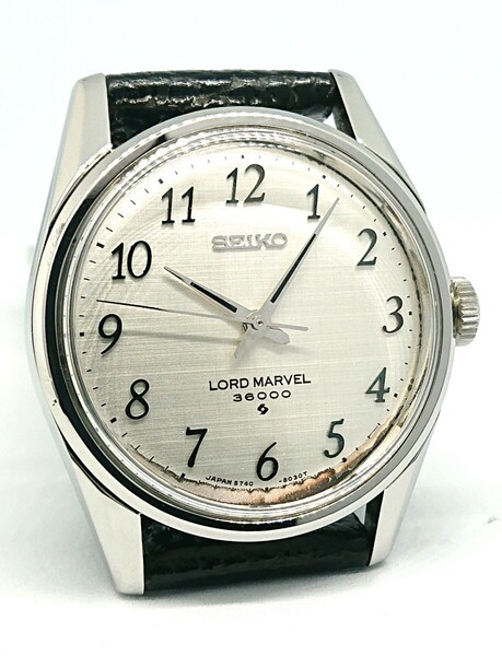 【OH済 仕上げ済】 SEIKO セイコー ロードマーベル 36000 5740-8000 1973年頃 手巻き シルバー アラビア数字 LORD MARVEL (24003)
