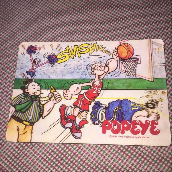 激レア希少品 POPEYE ポパイ 3Dマウスパッド 当時物