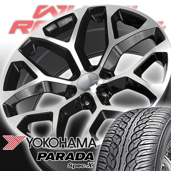 【超美品】新品タイヤ付き 22インチ シルバラードGMC エスカレード PARADA Spec-X 車検対応 シルバラード タホ サバーバン