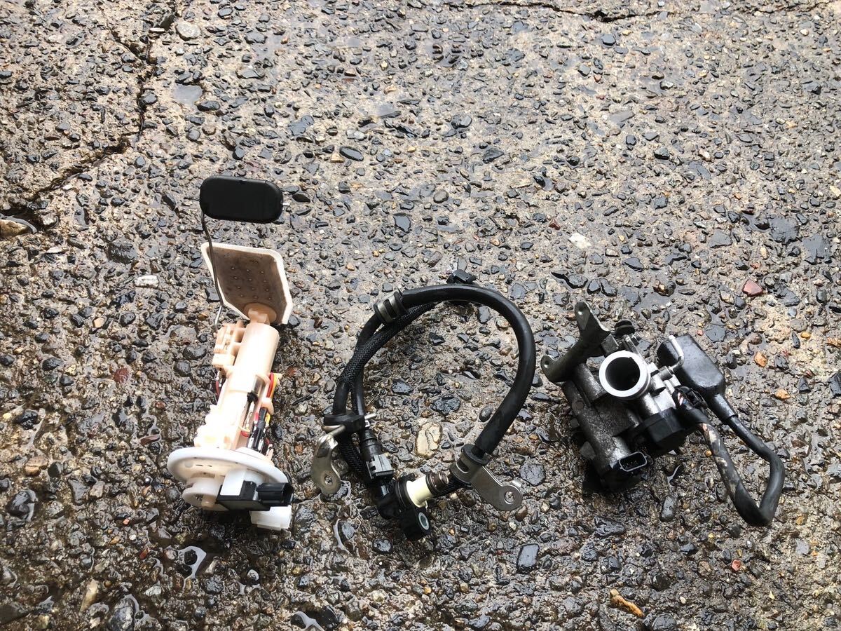 54967■ ヤマハ GEAR ギア UA08J (0114番台～) 実働 インジェクター スロットルボディ フューエル 燃料 ガソリン ポンプ セット