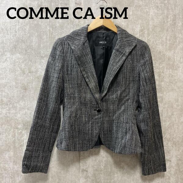 COMME CA ISM コムサイズム ツイードジャケット レディース スーツ 古着