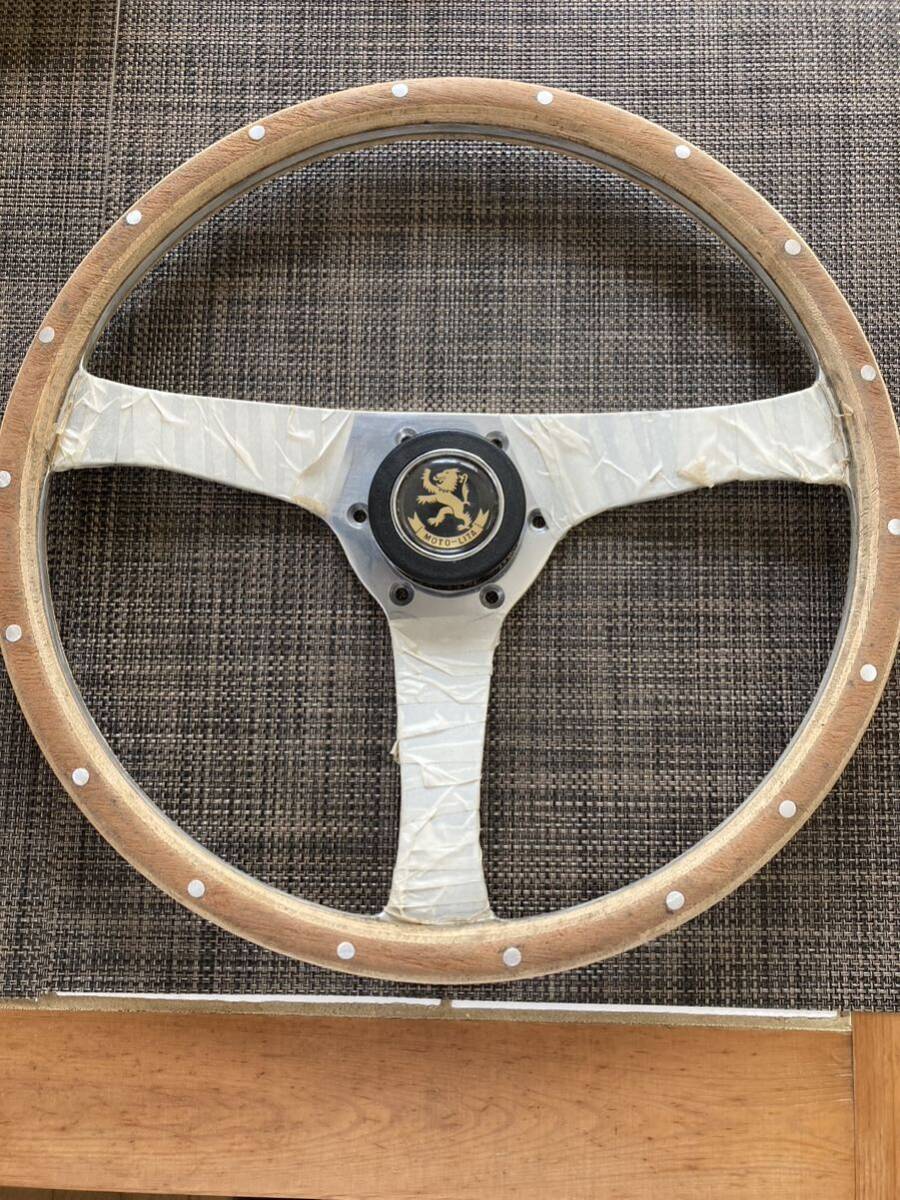 モトリタウッドステアリング(外径350mm) ロータスロゴセンター モトリタウッドステアリング(外径350mm) ロータスロゴセンター