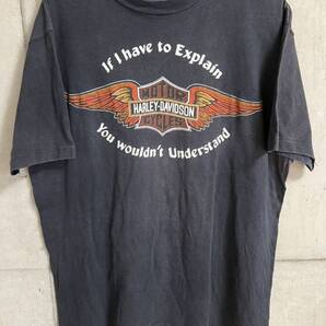 80s ヴィンテージ HARLEY DAVIDSON Wing Bar and Shield Tシャツ ハーレー ウィング バー&シールド モーターサイクル ハーレーダビッドソン