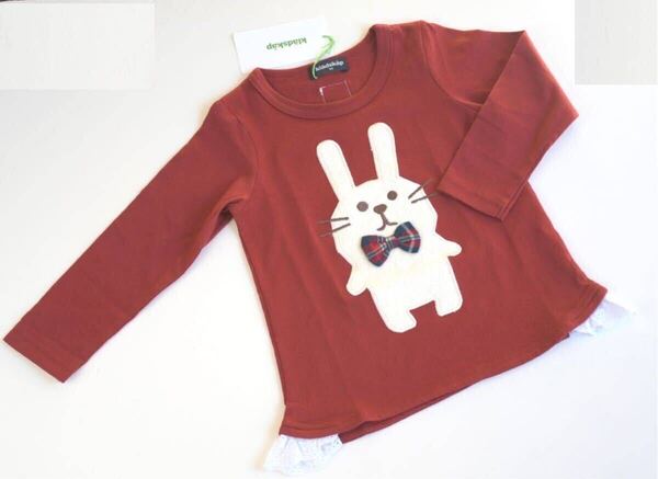 クレードスコープ 長袖Tシャツ 90cm うさぎちゃん 立体的 未使用