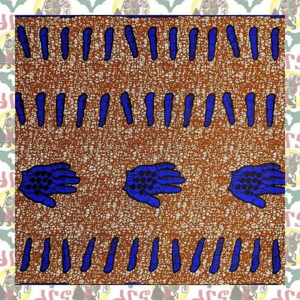 【SALE/270cm x 110cm/3ヤード】アフリカンプリント生地 barg-q06 アフリカ布 アフリカ生地 ゴールドプリント アンカラ キテンゲ パーニュ