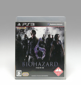 ● PS3 チラシあり バイオハザード6 BLJM-60405 動作確認済み 17才以上対象 BIOHAZARD 6 Capcom 2012 Resident Evil