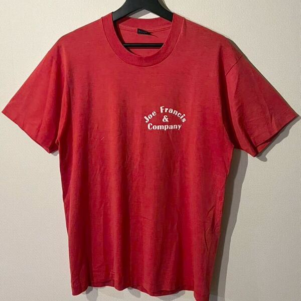 VINTAGE / SCREEN STARS / Tシャツ/ SIZE:L / RED /黒タグ / シングルステッチ / MADE IN U.S.A. / 80s-90s / スクリーンスターズ / OLD