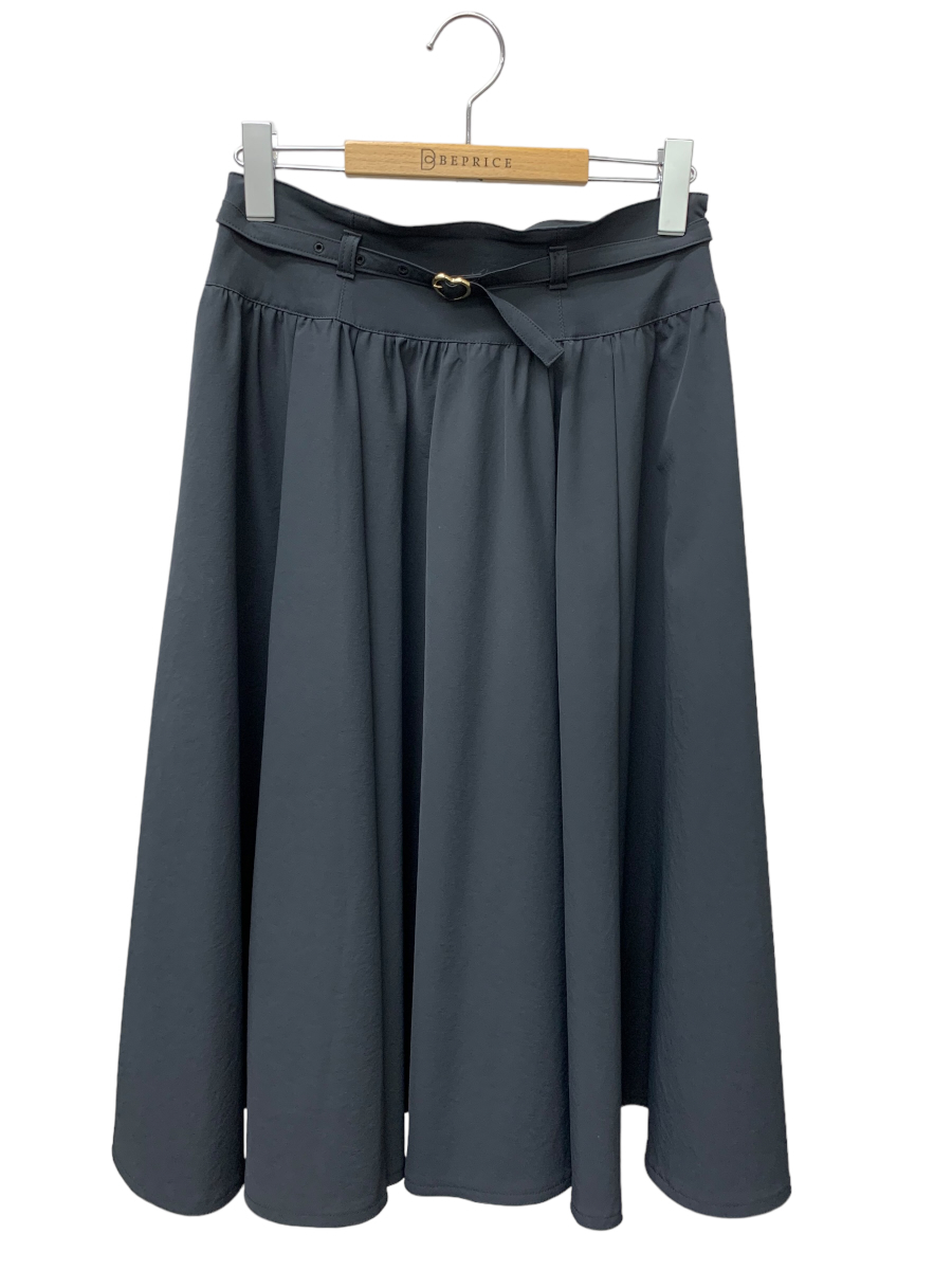 M\'S GRACY エムズグレイシー スカート 38 ブラック ベルト付 ITBVK966TJ36