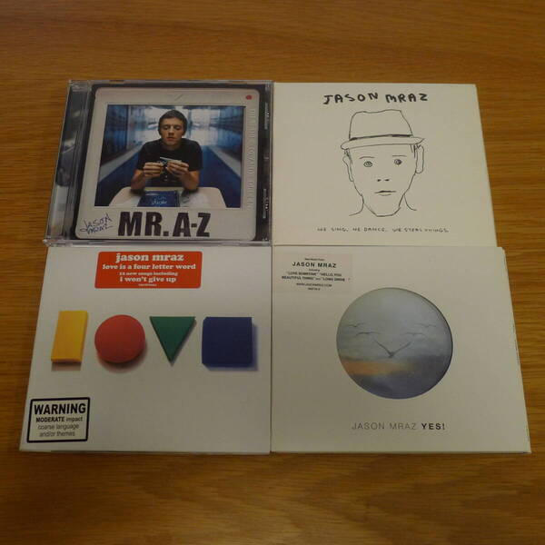 Jason Mraz 4作5枚組セット Mr.A-Z, We Sing We Dance We Steal Thing, Love Is Four Letter Word, YES!