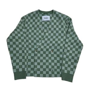 Bode Duotone チェック ニット カーディガン