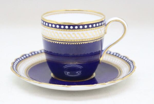 スポード SPODE コープランド COPELANDS コバルト金彩 カップ&ソーサー アンティーク