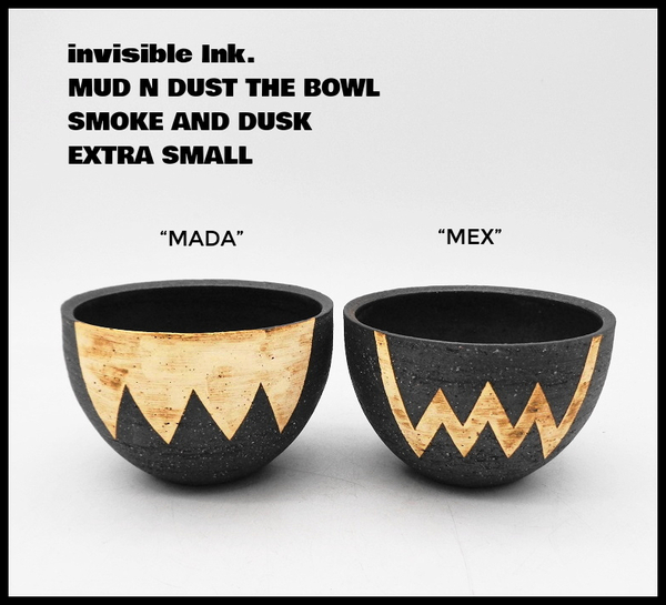 <invisible ink Collection>インヴィジブルインク鉢_MUD N DUST THE BOWL_2点セット
