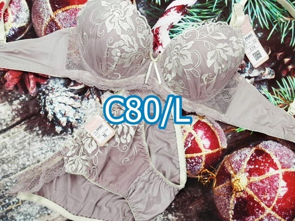 C80023-P C80/L【1点限り商品】ブラ・ショーツセット ランジェリー インナー 下着 快適冷涼ブラジャー