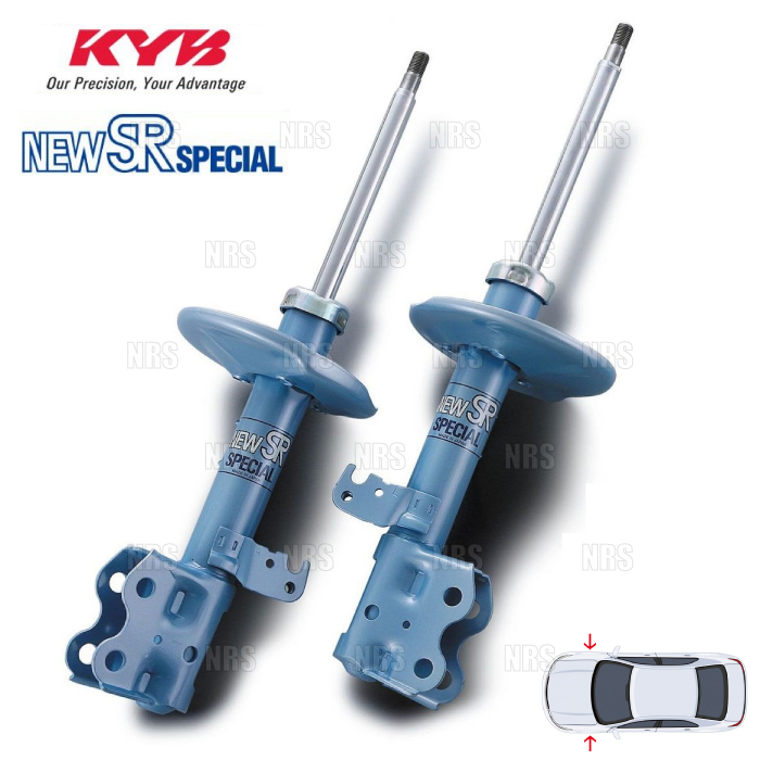 KYB カヤバ NEW SR SPECIAL (フロント) ランサーエボリューション2/3 CE9A 4G63 93/12~95/8 4WD車 (NST5125R/NST5125L