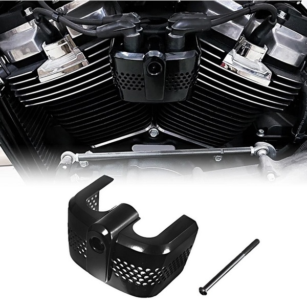 ハーレーダビッドソン用イグニッションコイルカバー ブラック 新品 FXLRS FXBR FXLRST FXFBS FXBB FXBR 適合車種 ソフテイル 2018-2024