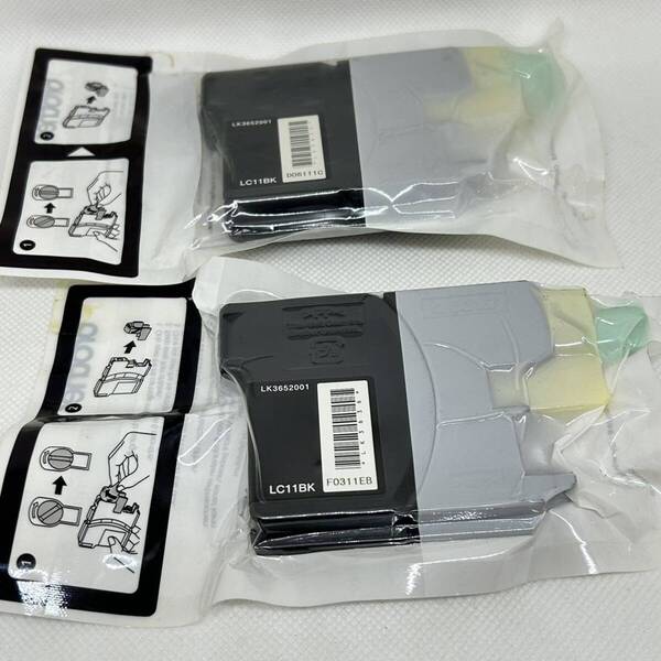 ◇2個セット◇ ブラザー brother 純正インクカートリッジ LC11-4PK内 LC11BK ブラック 黒