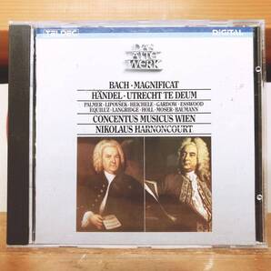 人気廃盤!! J.S.バッハ:「マニフィカトニ短調」ヘンデル:「ユトレヒト・テ・デウム」アーノンクール名盤!! 検:ショパン/ハイドン/教会音楽
