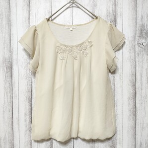 PROPORTION BODY DRESSING プロポーション サイズ3 トップス 袖フレア 襟下レース