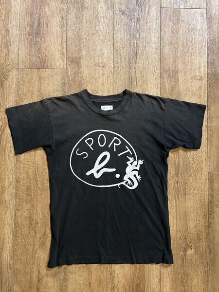 80's agnes b.トカゲモチーフTシャツアニエスベー 白タグ フランス製