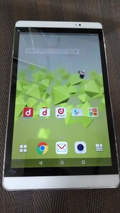 S096 docomo dtab HUAWEI d-02H Android タブレット ファーウェイ 簡易動作確認&簡易清掃&初期化OK 判定◯送料無料 現状品