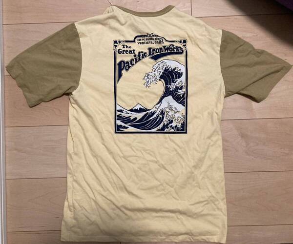 新品未使用タグ patagonia GPIW Organic pocket T/半袖T/xs OAT white/37556 iron works パタゴニア オーガニックポケットTシャツ クリーム