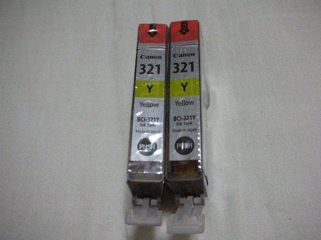 ★新品 キヤノン 純正 インク カートリッジ BCI-321Y イエロー 2個セ