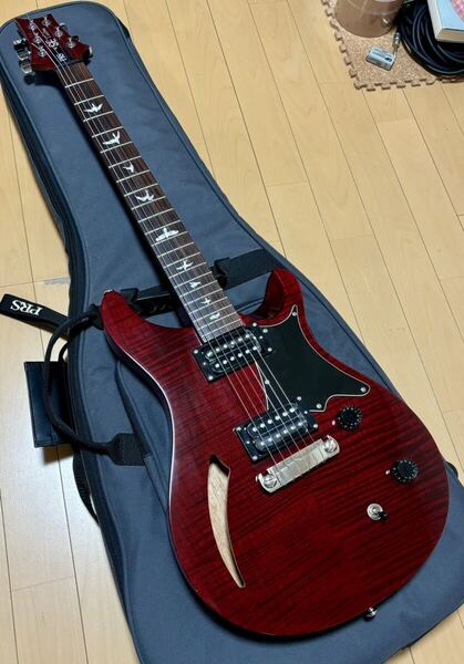 PRS SE Custom 22 Semi Hollow エレキギター フレイムメイプル red 赤 レッド
