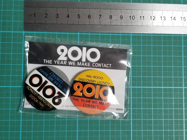 正規品 当時もの 2010年 宇宙の旅 缶 バッジ 新品 バッチ 2010 The Year We Make Contact HAL-9000 PinBack button Badge