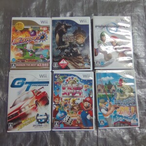 Nintendo 任天堂 Wii ソフト マリオカートwii モンスターハンター3他 6本セット