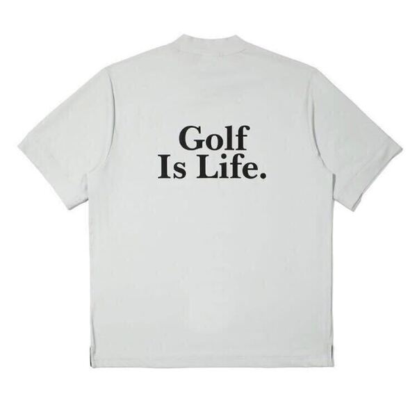 M MALBON GOLF マルボンゴルフ シャツ モックネック グレー