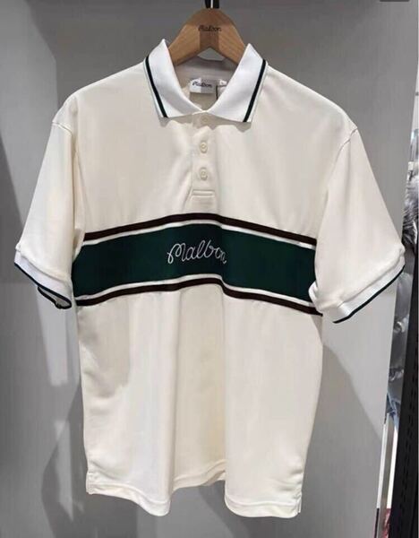 XXL マルボンゴルフ MALBON GOLF ポロシャツ ベージュ 即日
