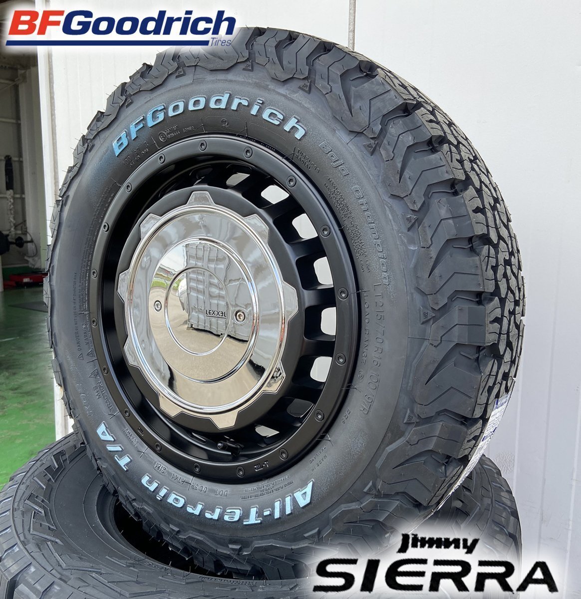 ジムニー シエラ JB74W LEXXEL SwaGGer Old BF Goodrich ALLTERRAIN KO2 215/70R16 225/70R16 225/75R16 タイヤホイールセット 16インチ