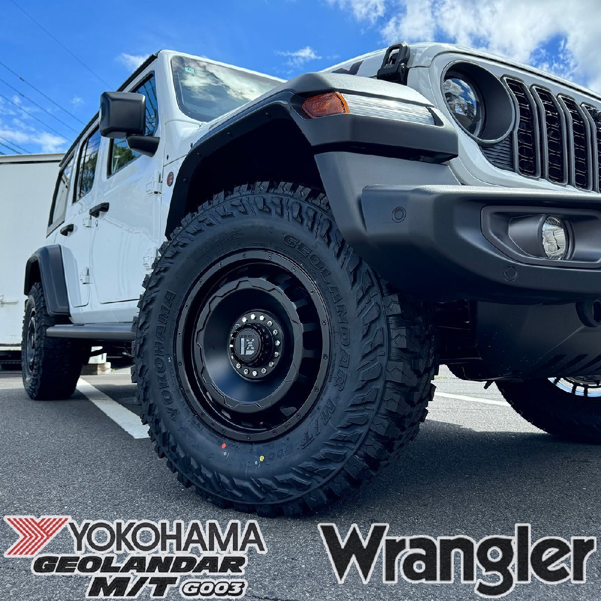 JL JK ラングラー(ルビコン サハラ) 17インチ タイヤホイール 4本セット SwaGGer ヨコハマ ジオランダー MT G003 265/70R17 285/70R17 JL JK ラングラー(ルビコン サハラ) 17インチ タイヤホイール 4本セット SwaGGer ヨコハマ ジオランダー MT G003 265/70R17 285/70R17