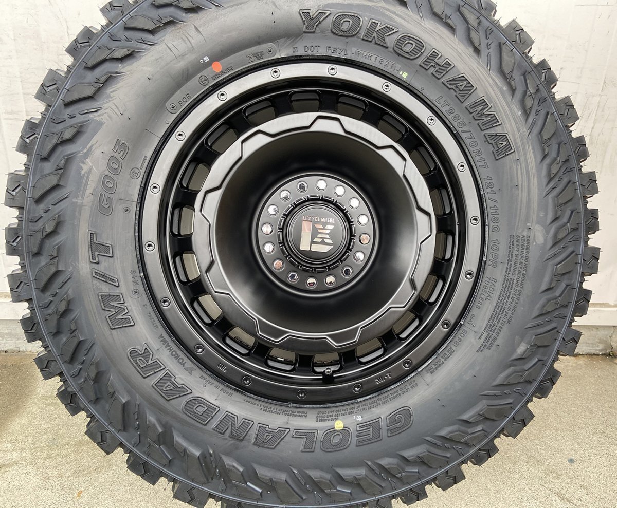 JL JK ラングラー(ルビコン サハラ) 17インチ タイヤホイール 4本セット SwaGGer ヨコハマ ジオランダー MT G003 265/70R17 285/70R17 JL JK ラングラー(ルビコン サハラ) 17インチ タイヤホイール 4本セット SwaGGer ヨコハマ ジオランダー MT G003 265/70R17 285/70R17