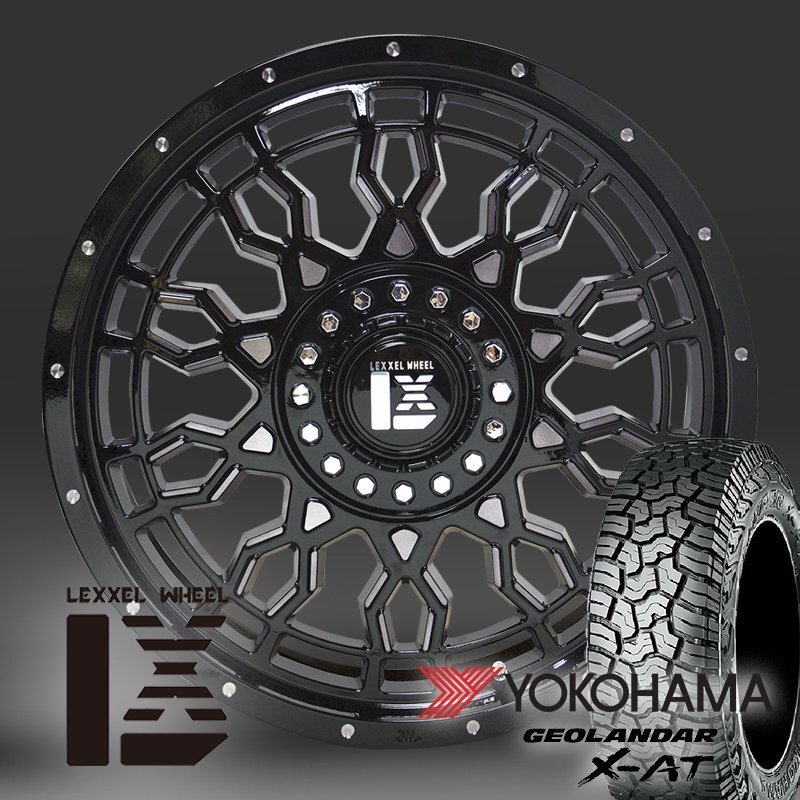 【新品】RAV4 CX8 ハリアー タイヤ ホイール4本セット ヨコハマ ジオランダー X-AT 245/65R17 LEXXEL PreDator 17インチ 純正車高対応
