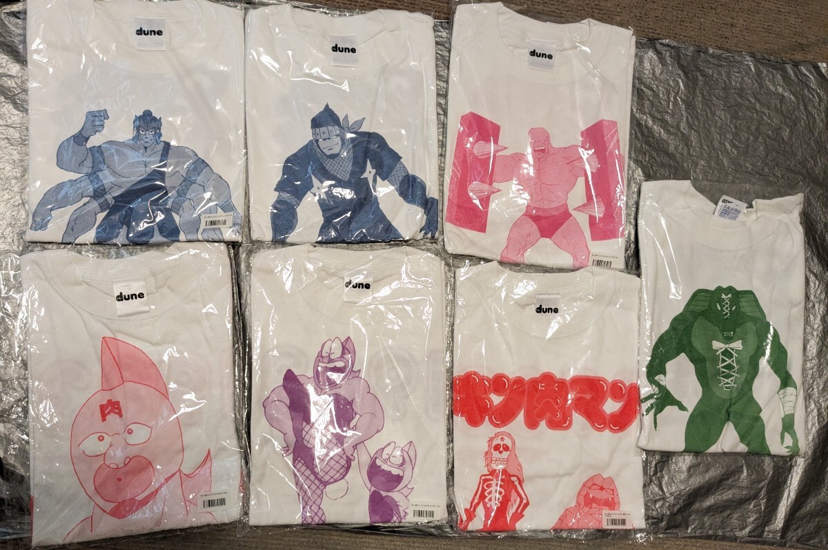 キン肉マン Tシャツ dune スグル アシュラマン ジャンクマン スニゲーター ニンジャ キン骨マン ミート イワオ S 7枚 ①A