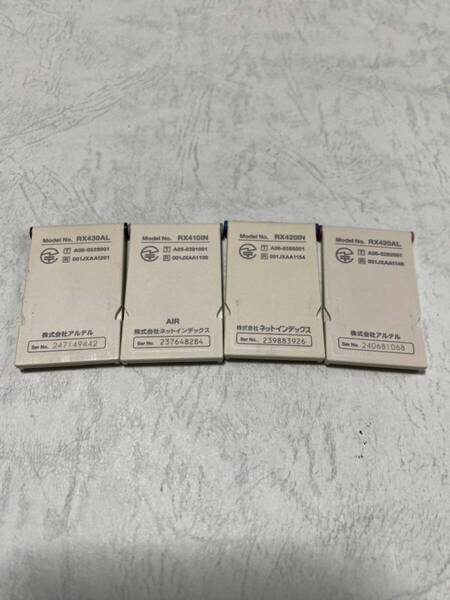 中古ジャンクW-SIM 4枚 RX430AL RX420IN RX420AL RX410IN黒耳 赤耳 青耳 灰耳旧ウィルコム ネットインデックス アルテル