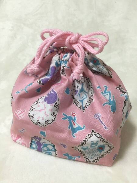 ☆ハンドメイド お弁当袋 巾着袋 巾着 ミニランチバッグ 手作り☆