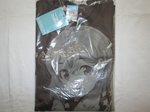 ★新品 COSPA コスパ 二次元 彼女、お借りします 七海麻美 オールプリントTシャツ L CHARCOAL チャコールグレー 宮島礼吏 講談社 アニメ★