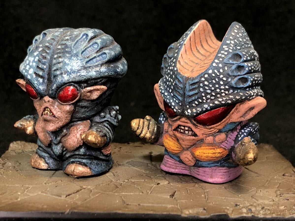 リペイント 完成品 ベンゼン星人 レディーベンゼン 指人形