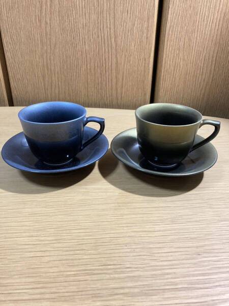 ▼有田焼≪藤井錦彩 カップ&ソーサー 2客≫