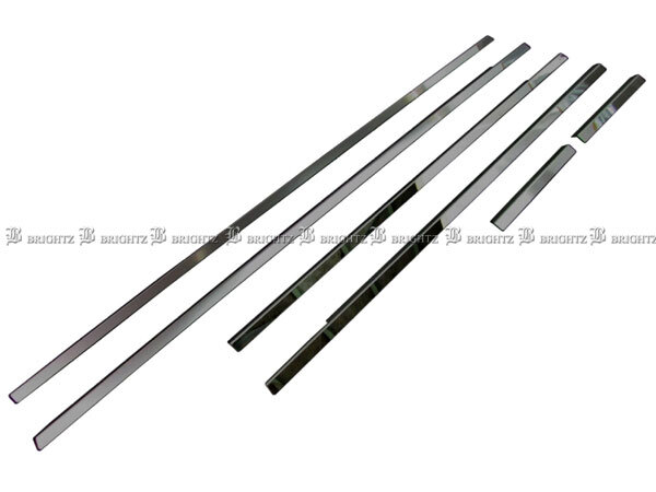  Wagon R MH23S супер зеркальный нержавеющая сталь черный металлизированный окно молдинг 6PC уплотнитель покрытие WIN-BLA-110