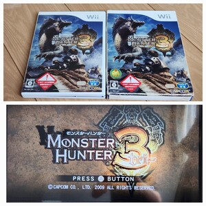 wii 右② ケース付き 箱 ソフト レア ゲーム レトロ Nintendo 任天堂 モンスターハンター3 monster hunter Wii ソフト