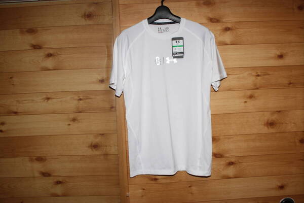未使用 LG 白銀 アンダーアーマーxジャイアンツ 巨人 半袖Tシャツ HEATGEAR ARMOUR フィッティド GIANTS MYG4097 送料無料即決