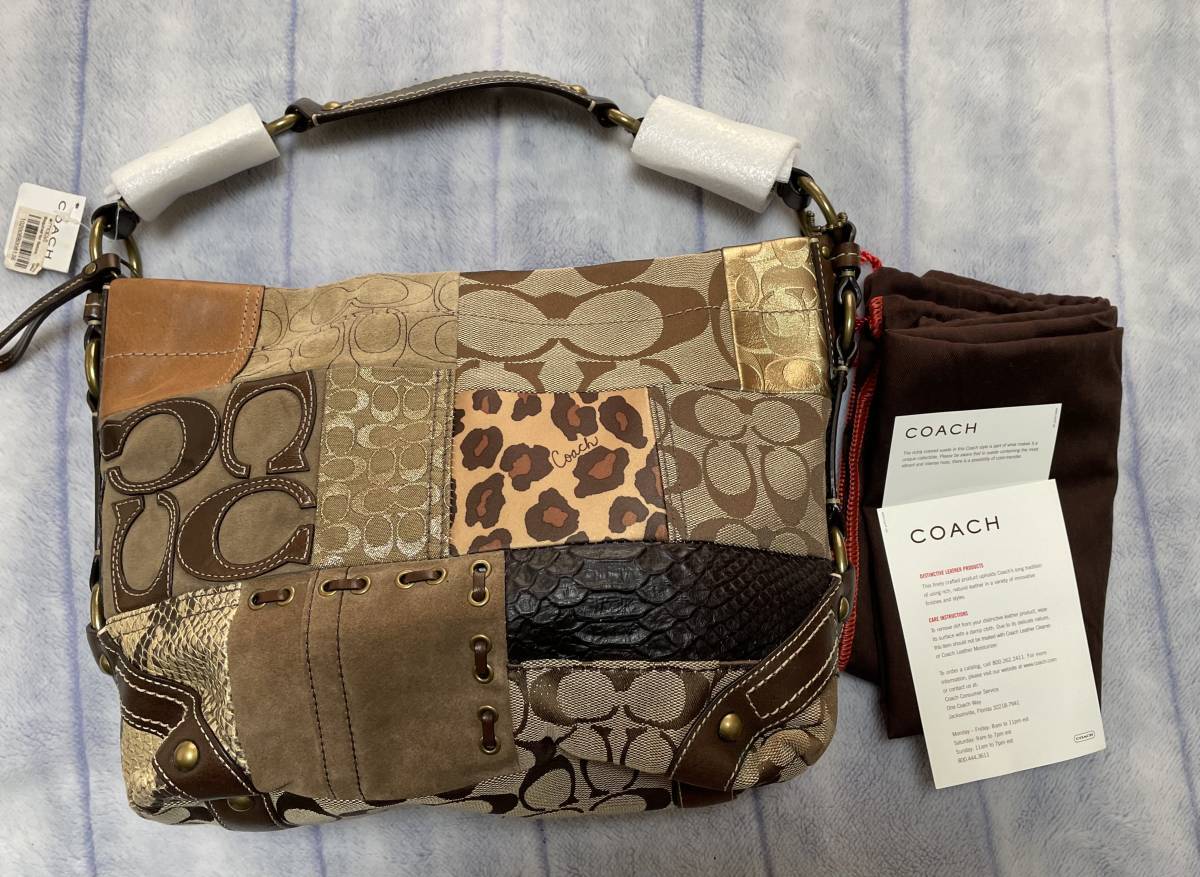 タグ付き未使用品✨人気のパッチワークデザイン❗️ COACH