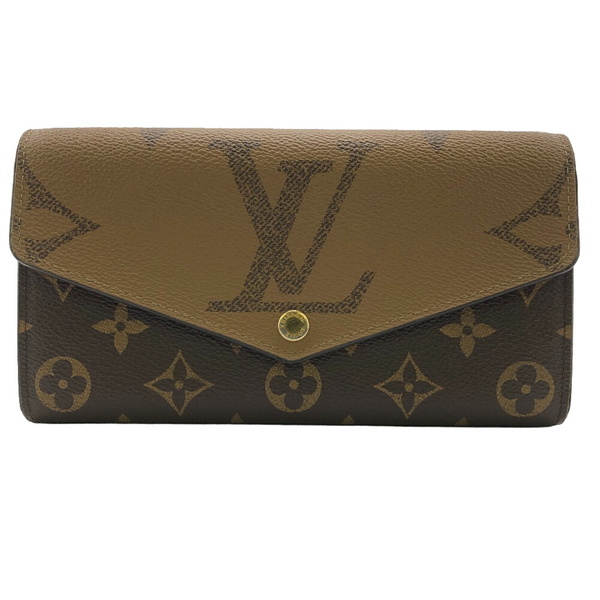 LOUIS VUITTON/ルイヴィトン ビトン M80726 ポルトフォイユサラ ジャイアントモノグラムリバース レザー 長財布