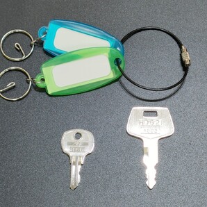 IDEC 0番、HD62、合鍵2本、高所作業車、キータグ2個、ネコポス便匿名無料配送、アイデック0、カギ