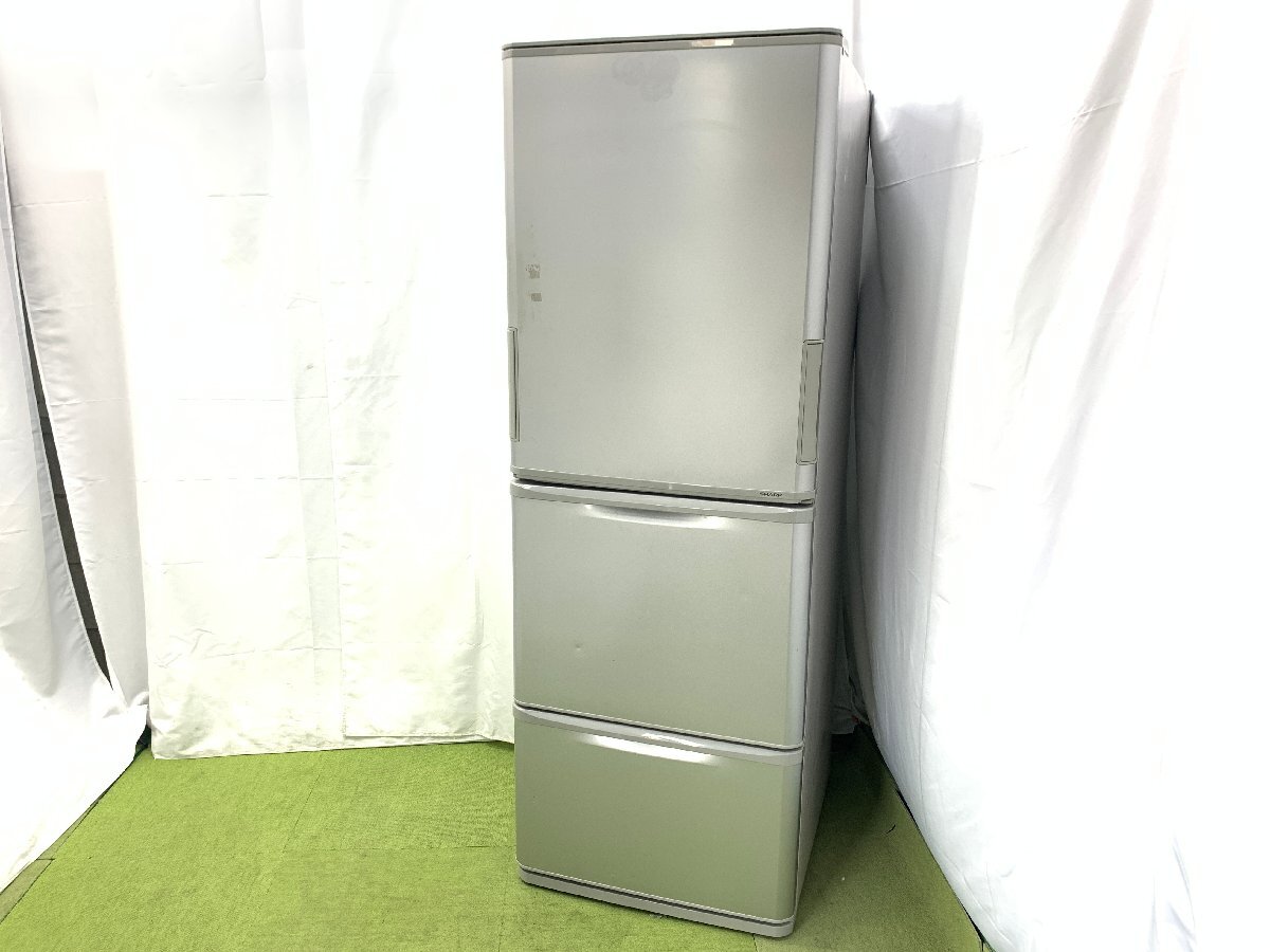 中古 350L プラズマクラスター 3ドア冷蔵庫 シャープ SJ-PW35A-C 2015年製 どっちもドア サクラベージュ 自動製氷機能  6ヶ月保証付き-COSMO SPACE online
