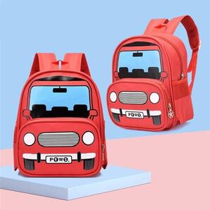 【新品】リュックサック キッズ バックバッグ リュック クルマ 男の子 軽量 通園 遠足