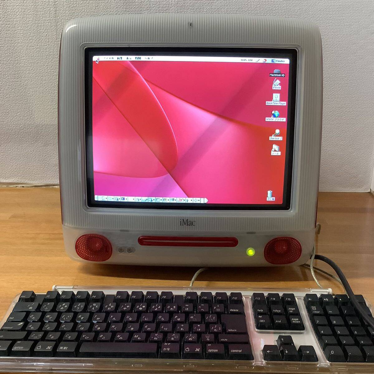 アップル 初期 iMac スケルトンレッド (ジャンク品, 通電可 アップル 初期 iMac スケルトンレッド (ジャンク品, 通電可
